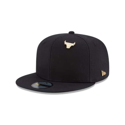 Chicago Bulls Gorra | New Era NBA Essential Pin 59fifty Fitted Cap Mexico - Negros